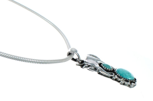 Navajo Italian Sterling Silver Chain Necklace And Pendant Set X11362